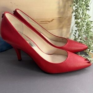 Micheal Kors Classic Red Leather Heels